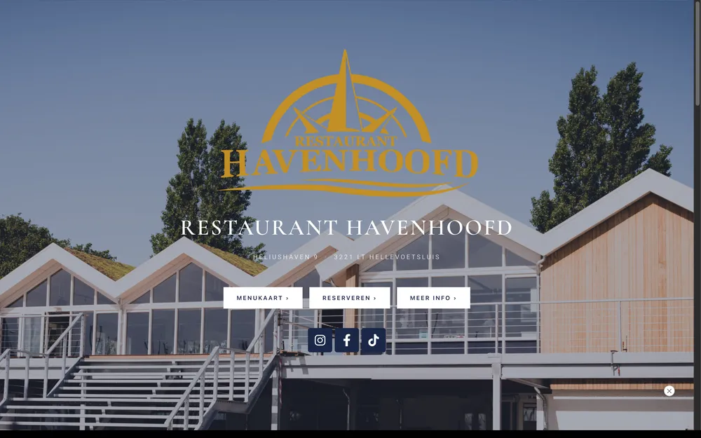 Website van Restaurant Havenhoofd, gebouwd door Your Virtual Assistant